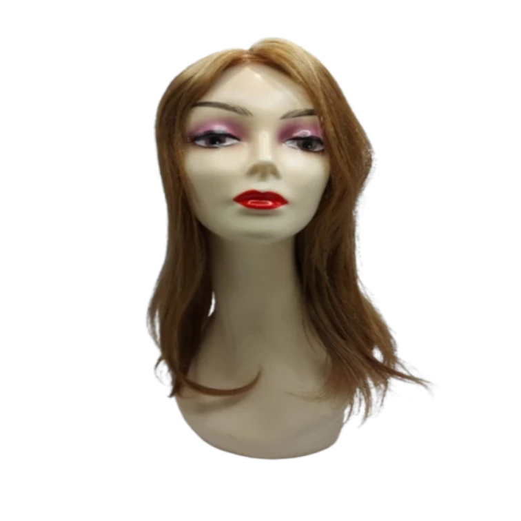 Prótese Capilar Feminina Topo de Cabelo Castanho-Claríssimo com Tic Tac
