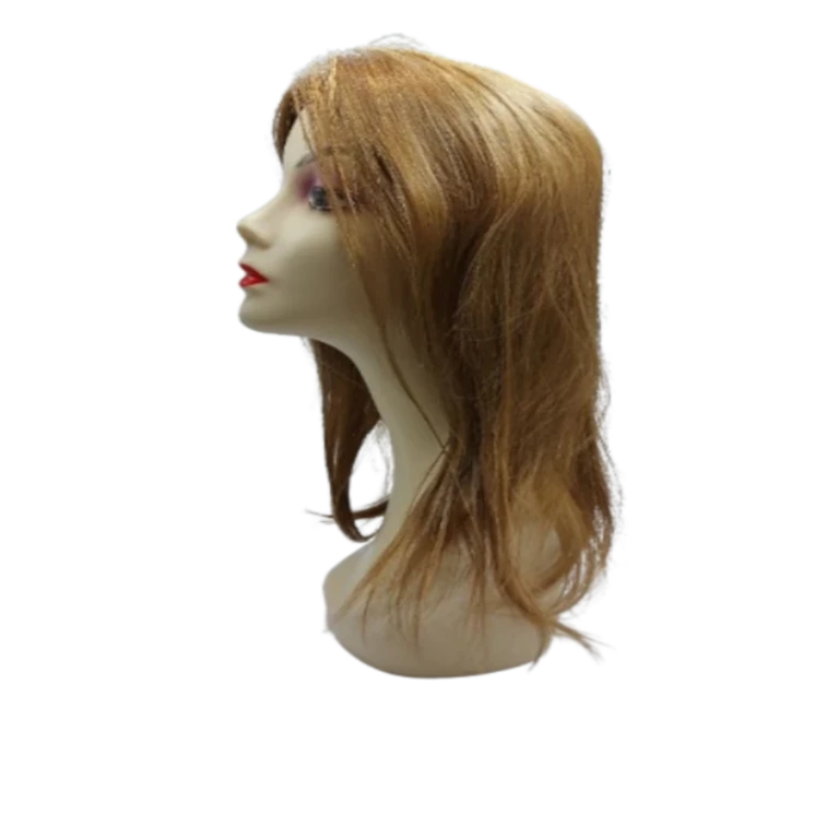 Prótese Capilar Feminina Topo de Cabelo Castanho-Claríssimo com Tic Tac