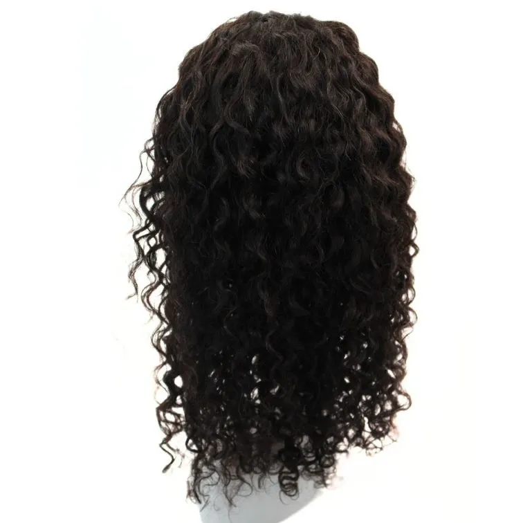 Prótese Capilar Feminina Front Lace Cacheada Cor 1B (Cabelo Preto) 45 cm 
