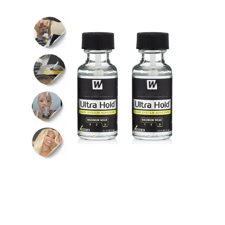 Cola Ultra Hold 15ml C/pincel Capilar Wig Prótese Full Lace