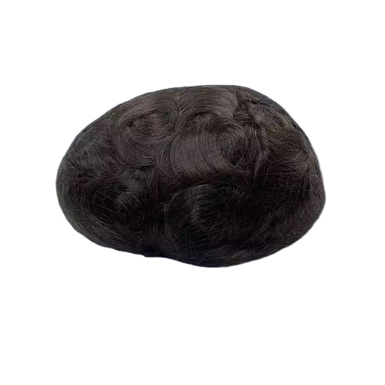 Prótese Capilar Masculina Micropele Castanho-Médio (Cor 3)