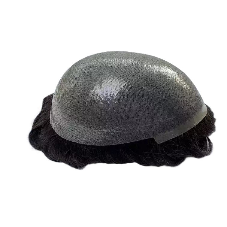 Prótese Capilar Masculina Micropele Castanho-Escuro (Cor 1B)